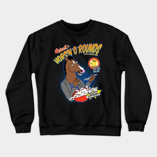 Bojack´s cereal (logo) Crewneck Sweatshirt by JamesCMarshall